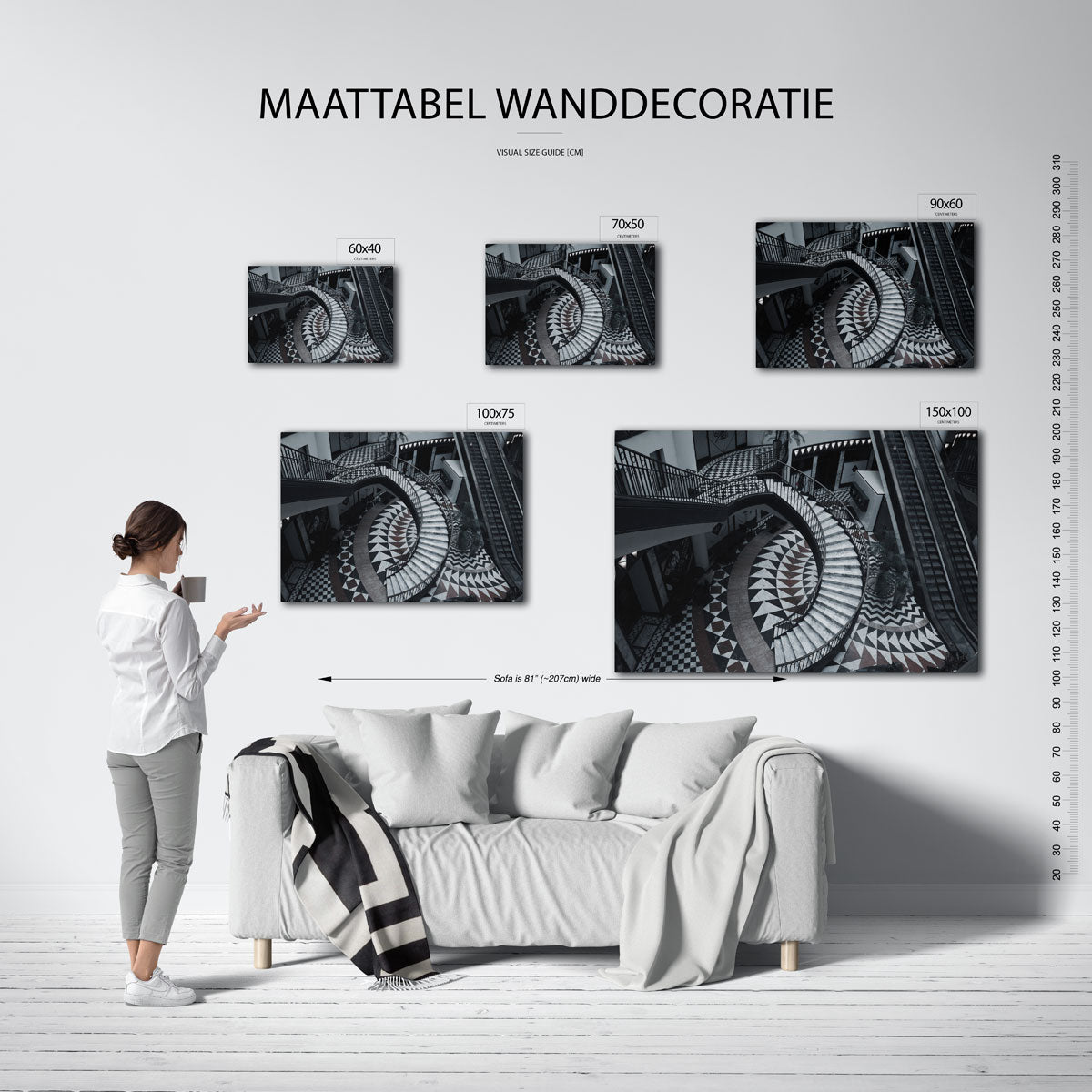 Geometrische trappen Kunstwerk