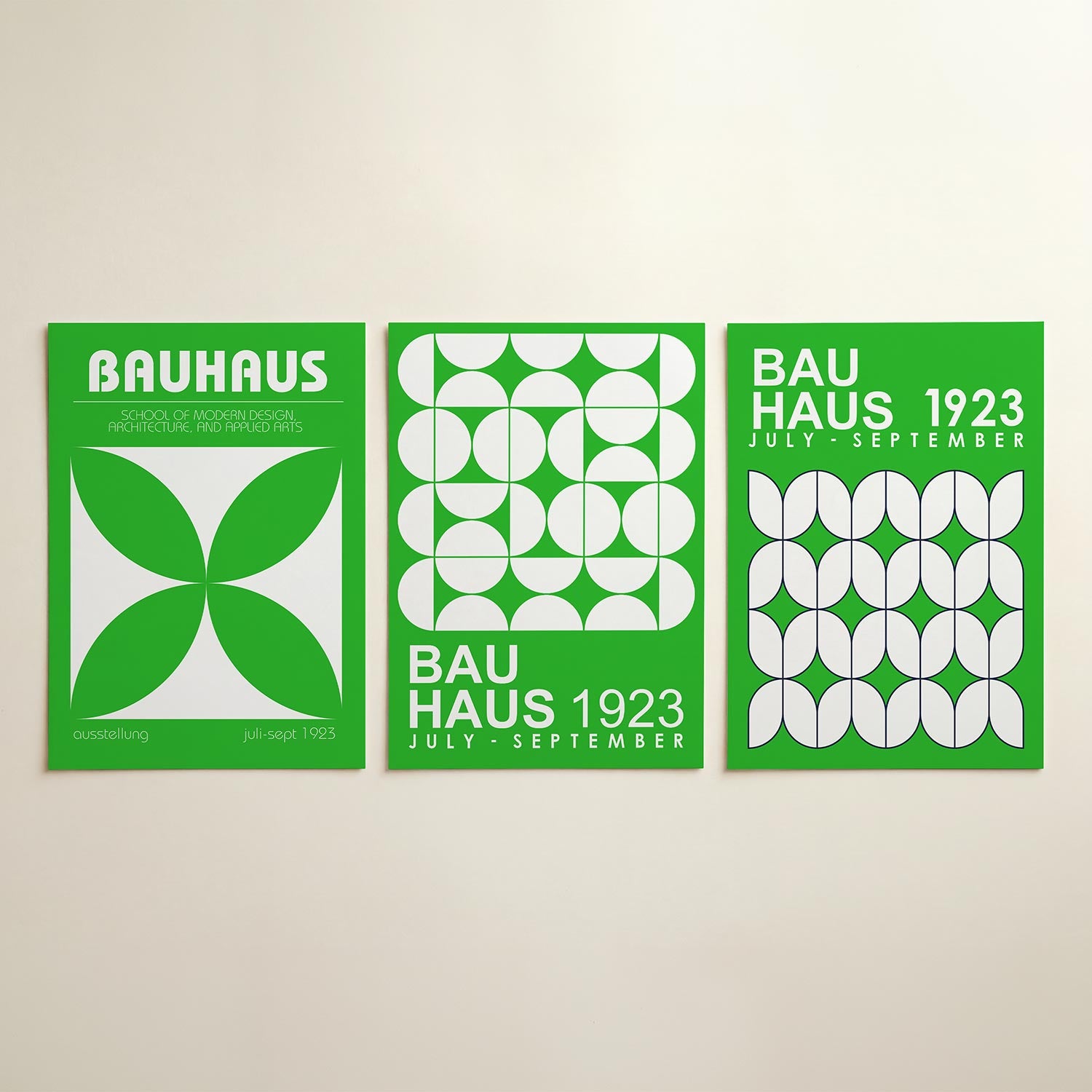 Groene symmetrie Posterset