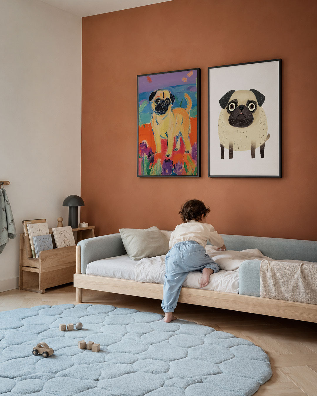 Kleurrijke hond Posterset
