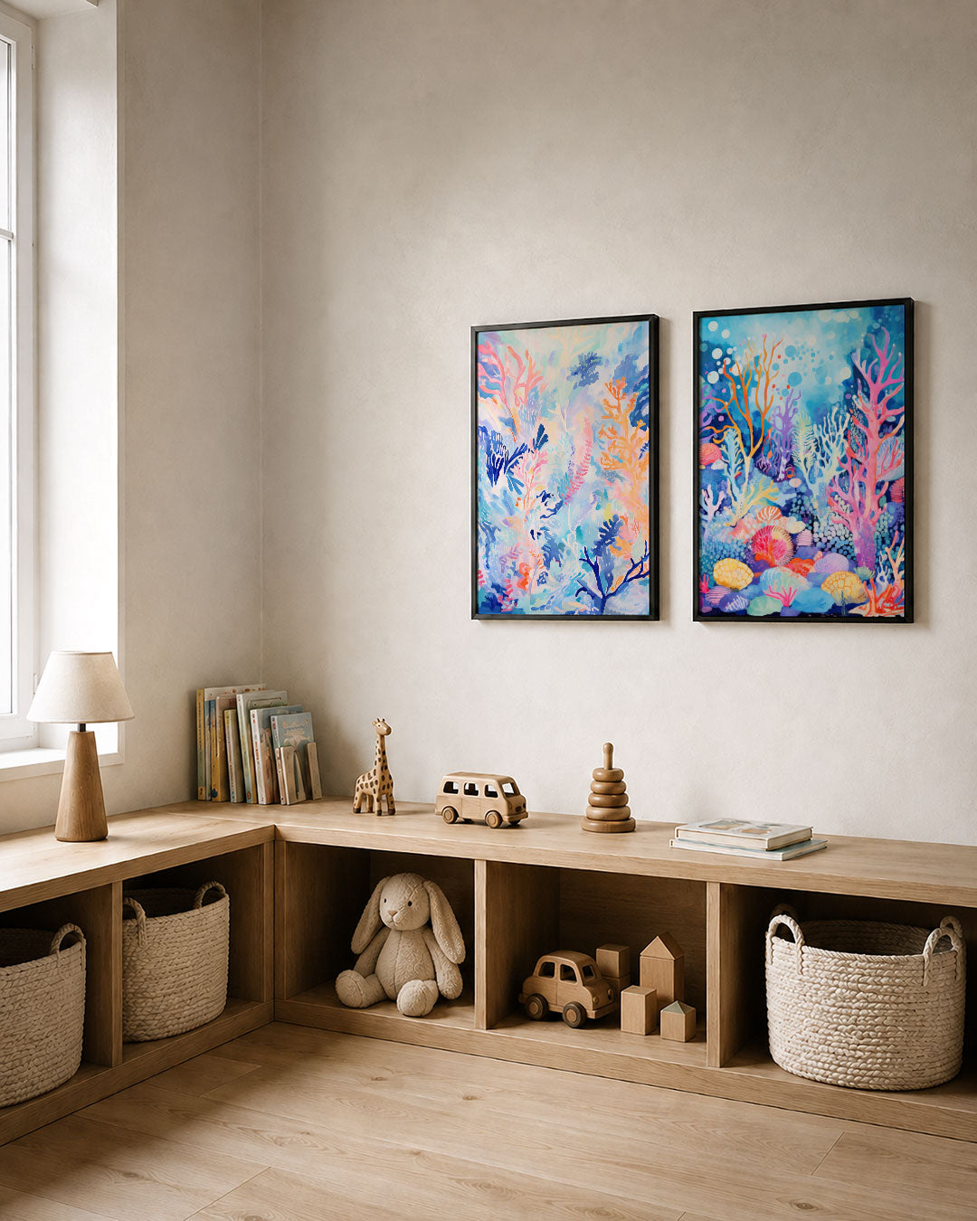 Kleurige vormenweelde Posterset