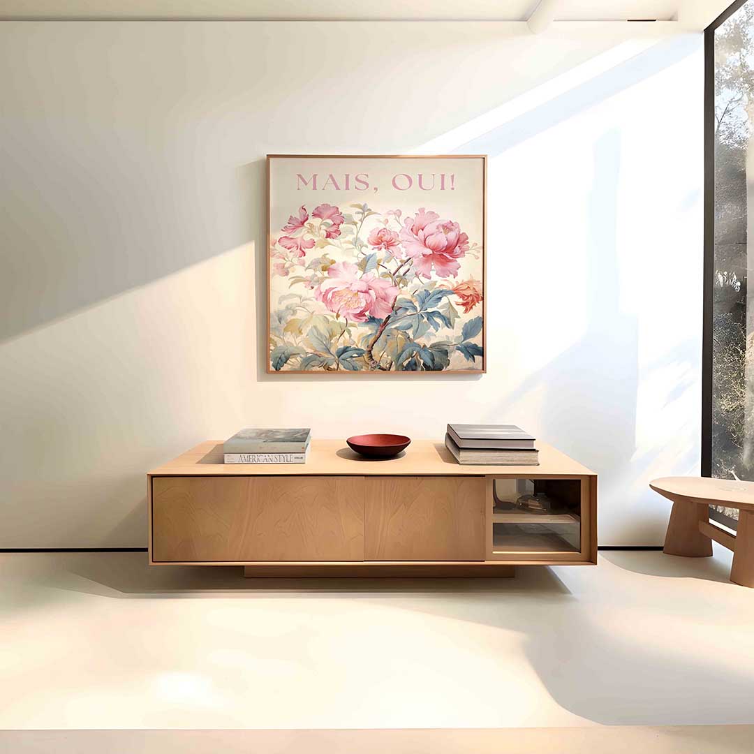 Bloemen en tekst Poster