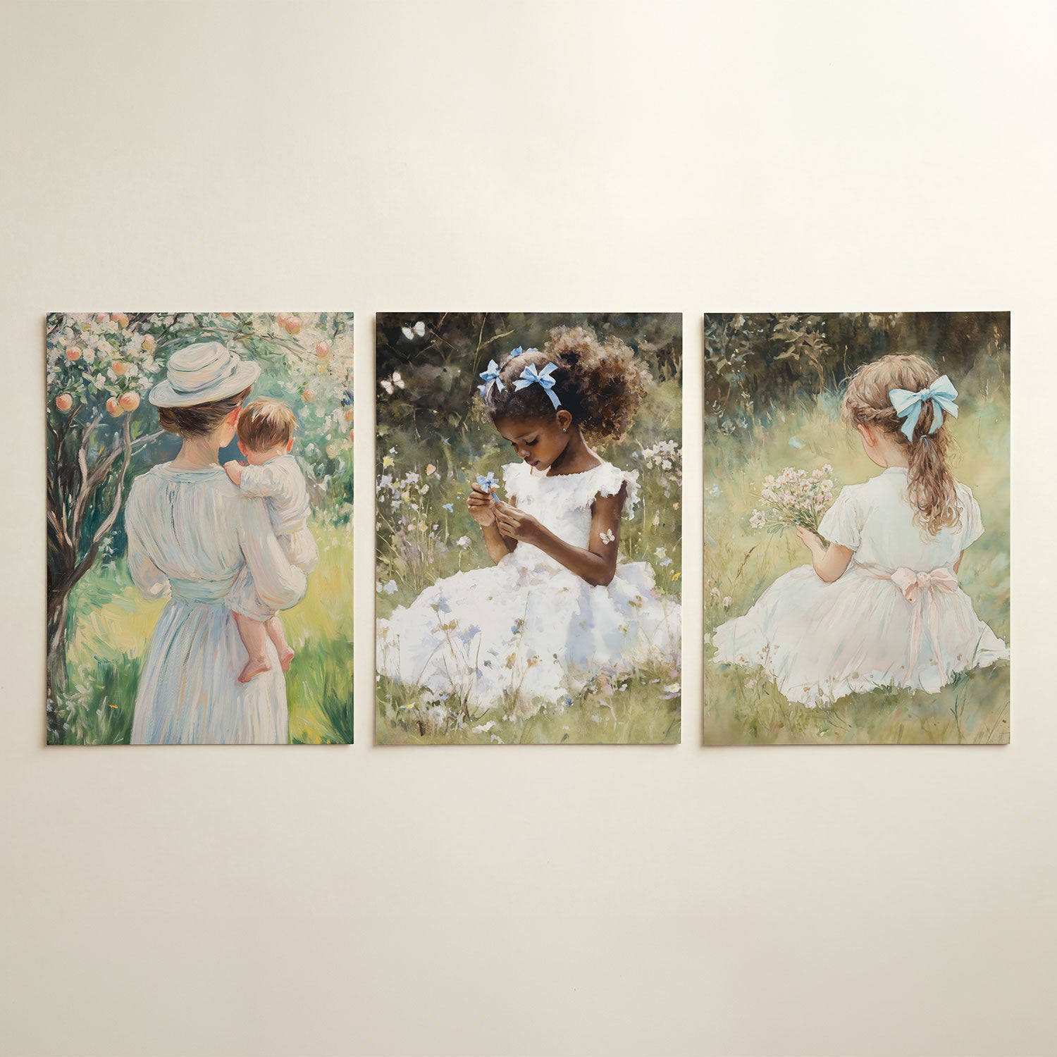 Zachte pastel harmonie Posterset